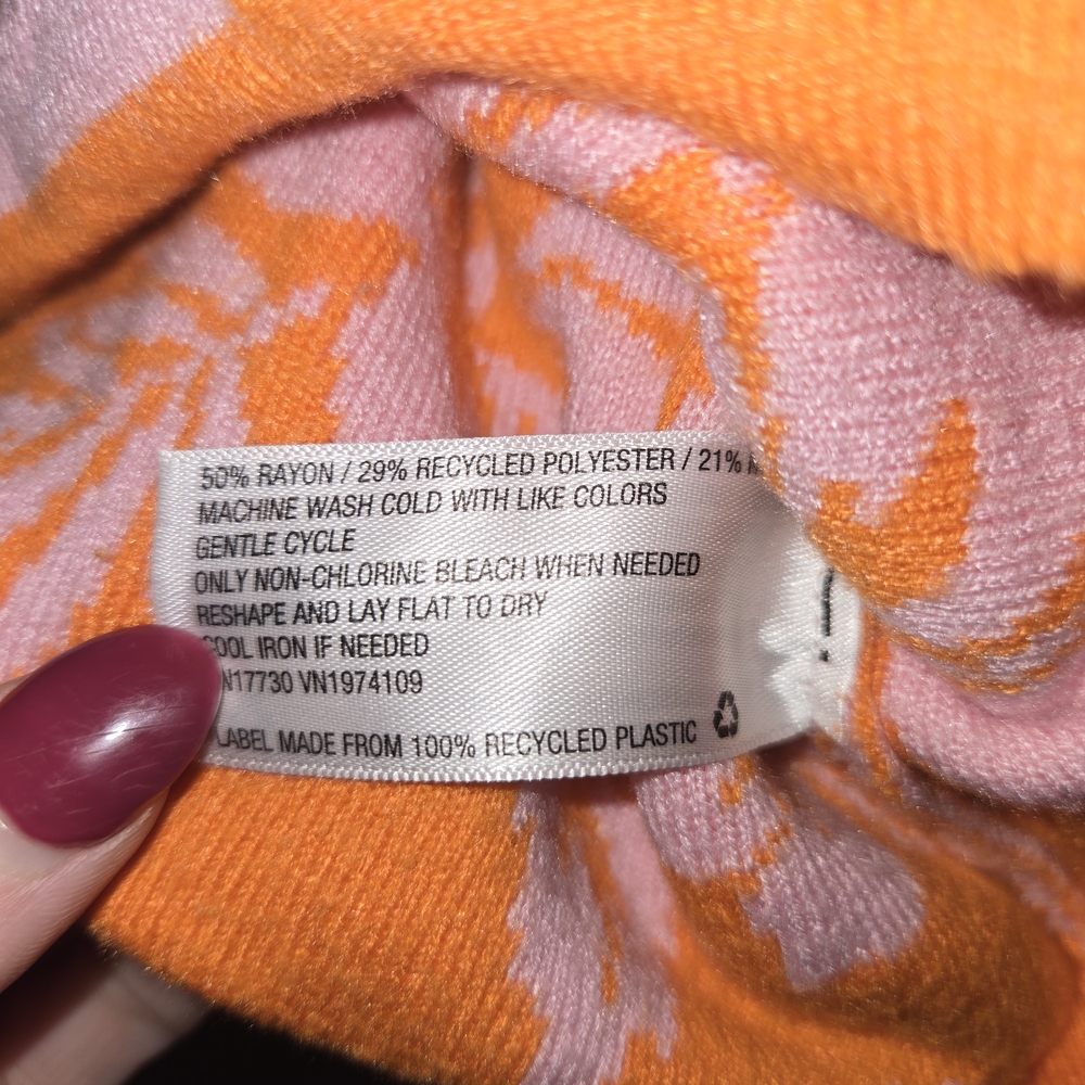 Wild Fable Orange Floral Knit Set - Picture 7 of 10